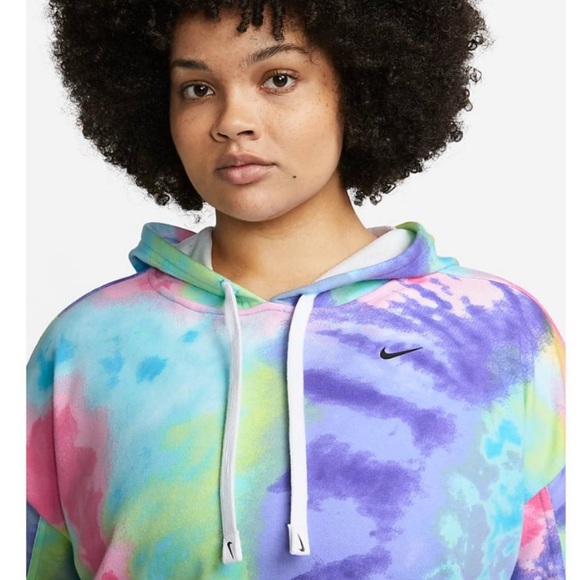 Nike Get Fit Women's French Terry Tie-Dye Training Hoodie - Picture 3 of 10